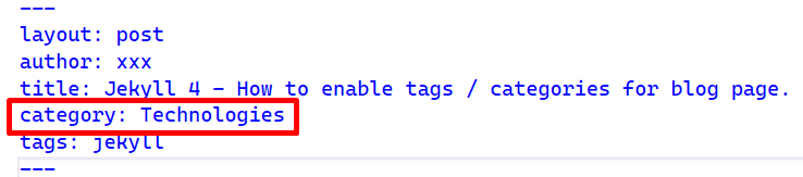 page tags